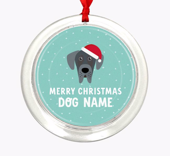 Merry Christmas: Personalized {breedFullName} Christmas Decoration